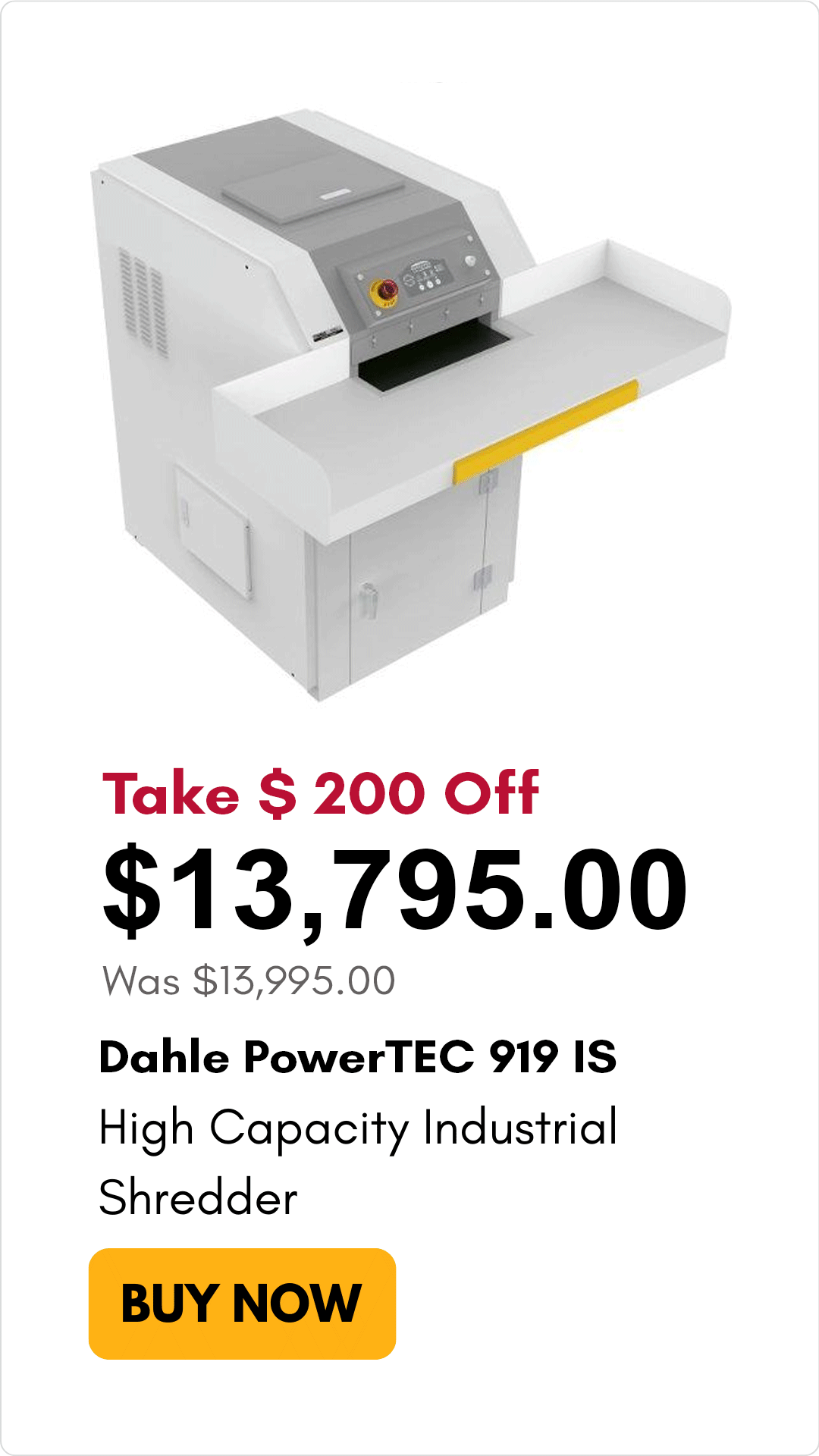Dahle PowerTEC 919 IS  on sale for $200 off