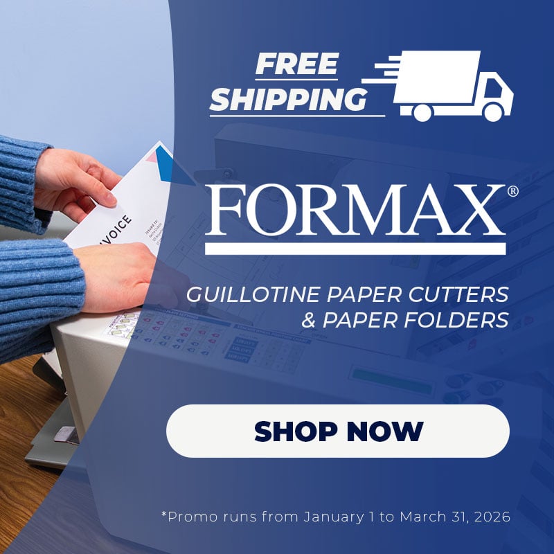 Free Shipping on Formax Cut-True Cutters & Paper Folders