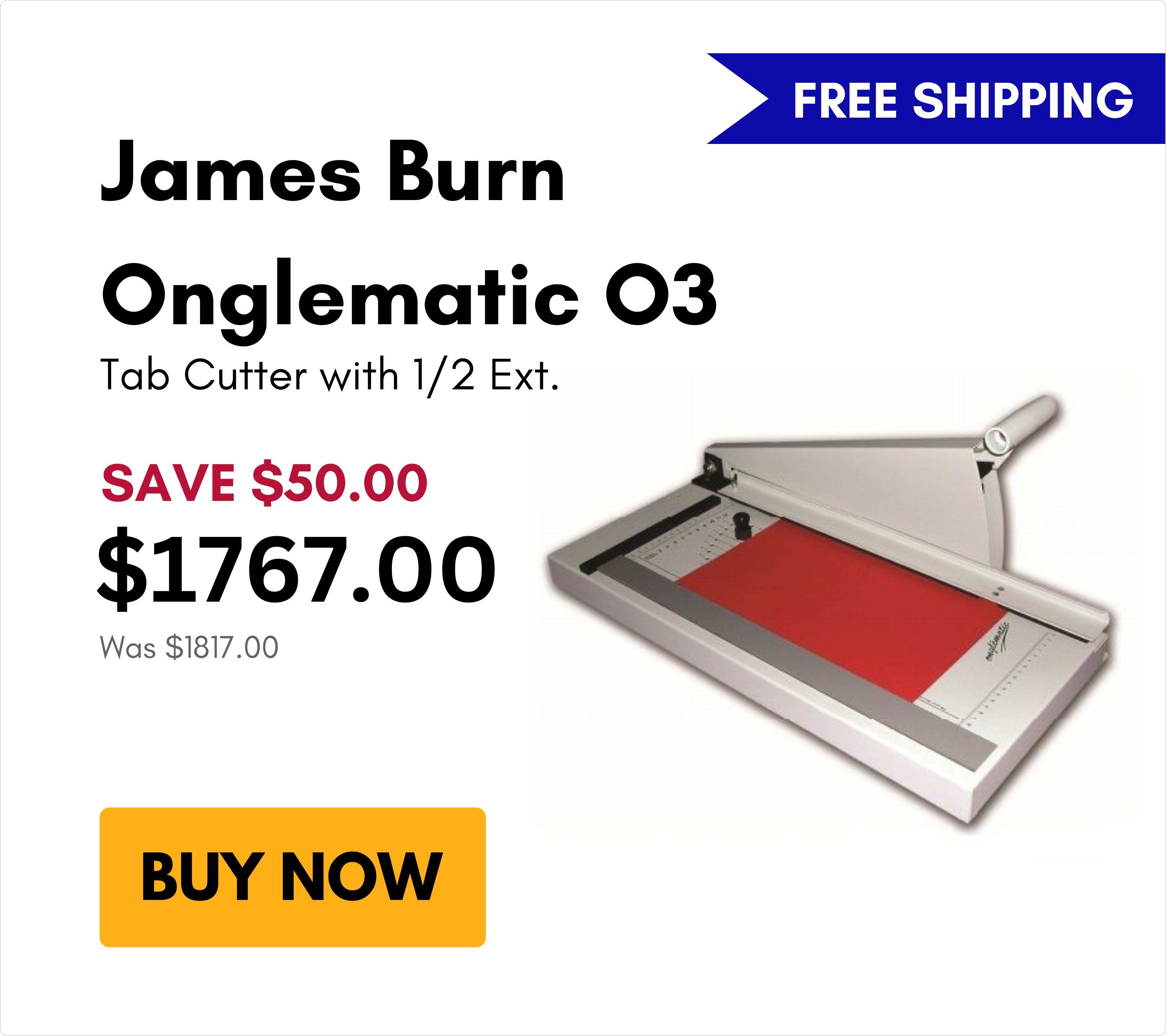 James Burn Onglematic O3 Tab Cutter on sale for $50 off!