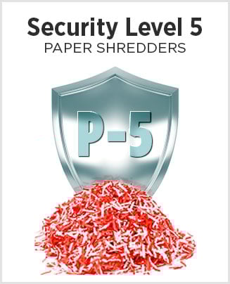 Level 5 Security Paper Shredders - P-5