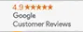 4.9-star rating displayed from Google Customer Reviews.